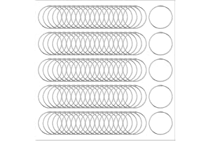 100 Pack Clip Strip 1.5" Loose Leaf Binder Rings,1.5 Inch Nickel-Plated Steel Book Snap Rings, Key Rings, Book Binding, Hang Signs, Sample Books, Catalogs, Instruction Booklets & More in Retail Stores