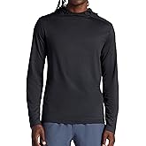 Gaiam mens Everyday Basic Cowl Neck Hoodie, Standard Fit, Stretch Midweight Material