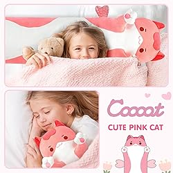 Long Cat Plush Body Pillow – Cute Pink Cat