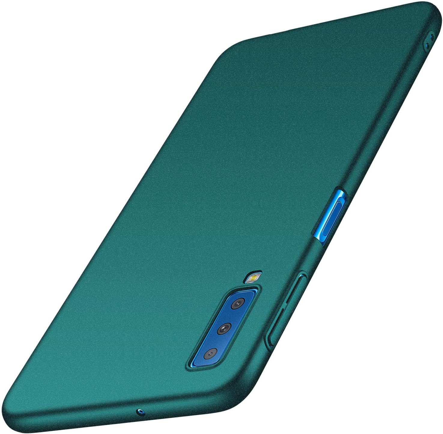 BANZN Galaxy A7 Case, Ultra-Thin Premium Material Slim Full Protection Cover for Samsung Galaxy A7 (6.0 inch) 2018 (Gravel Green