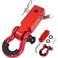 Digank Shackle Hitch Receiver 2" - with a Robust 45,000 lbs Break Strength, This Heavy Duty Receiver Includes a 5/8" Screw Pi
