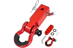 Digank Shackle Hitch Receiver 2" - with a Robust 45,000 lbs Break Strength, This Heavy Duty Receiver Includes a 5/8" Screw Pi