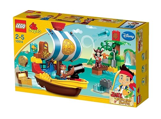 Amazoncom Lego Duplo 10514 Jakes Pirate Ship Bucky Toys