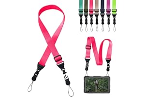 Gowjaw Adjustable Shoulder Strap:Comfortable iPad Strap Nylon Neck Lanyard for iPad/Samsung Tablet Case,Camera Binocular Crossbody Laptop Luggage Bag(Pink)