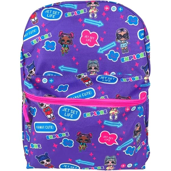 Amazon.com | Loungefly Rugrats Angelica Mini Backpack PURPLE  display picture 2