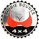 4 x 4 Metal Automotive Badge 3D Metal Emblems Round Emblem Decals Car Badge Decals Stickers Compatible with Jeep Wrangler Vehicles Trucks SUV… (BOOBLE)