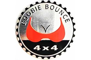 THCBME 4 x 4 Metal Automotive Badge 3D Metal Emblems Round Emblem Decals Car Badge Decals Stickers Compatible with Jeep Wrangler Vehicles Trucks SUV… (BOOBLE)