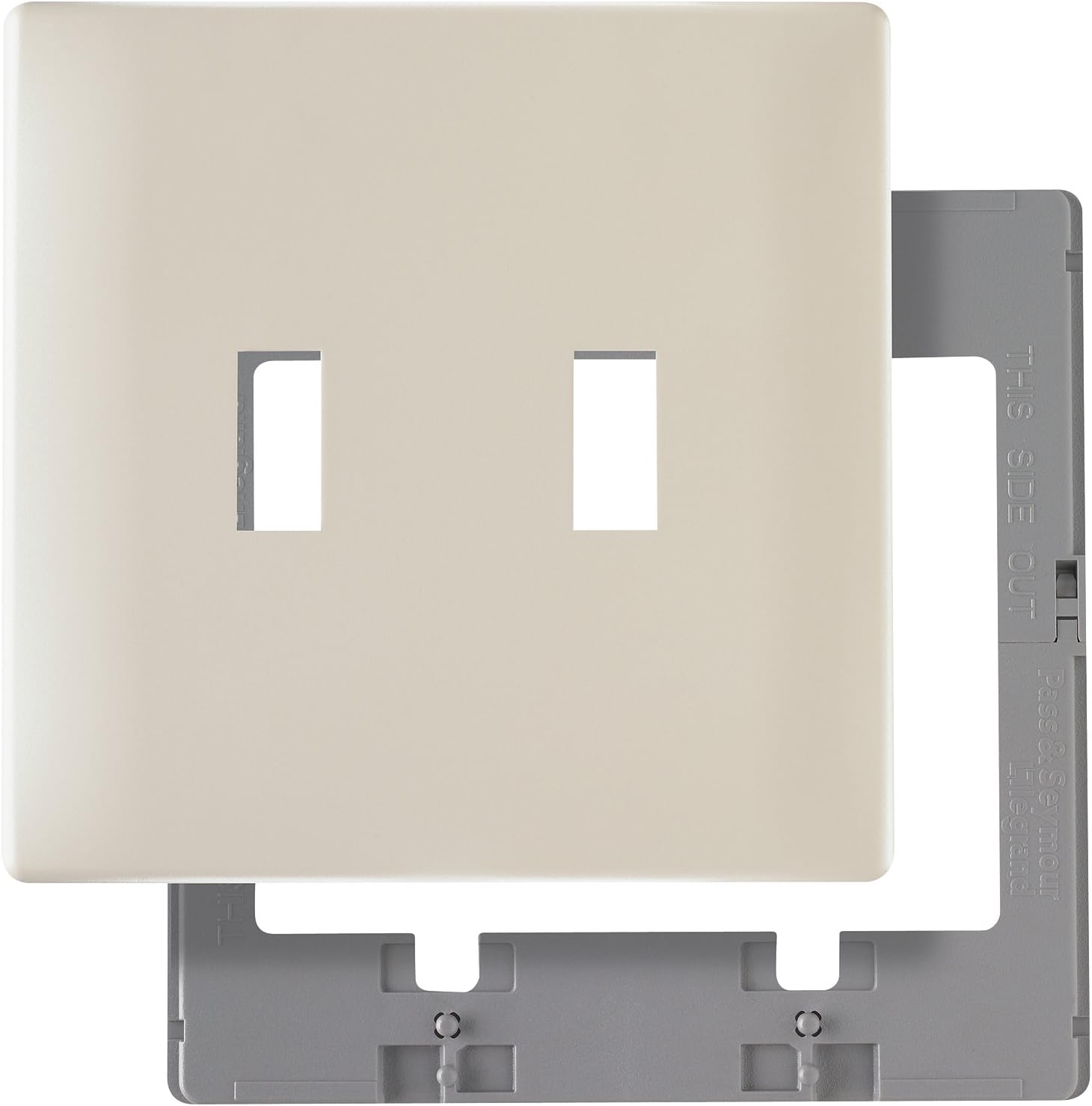 Legrand Pass Seymour Swp262bkbpcc10 Screw Less Wall Plate