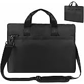Premium Black,17.3-18.4 Inch Laptop Briefcase with Cross-Body Shoulder, DVD Player bag,Painting board bag，Laptop case Fits Dell, HP, ASUS,MacBook Pro, 2-layer Design,Durable,LIGHTWEIGHT