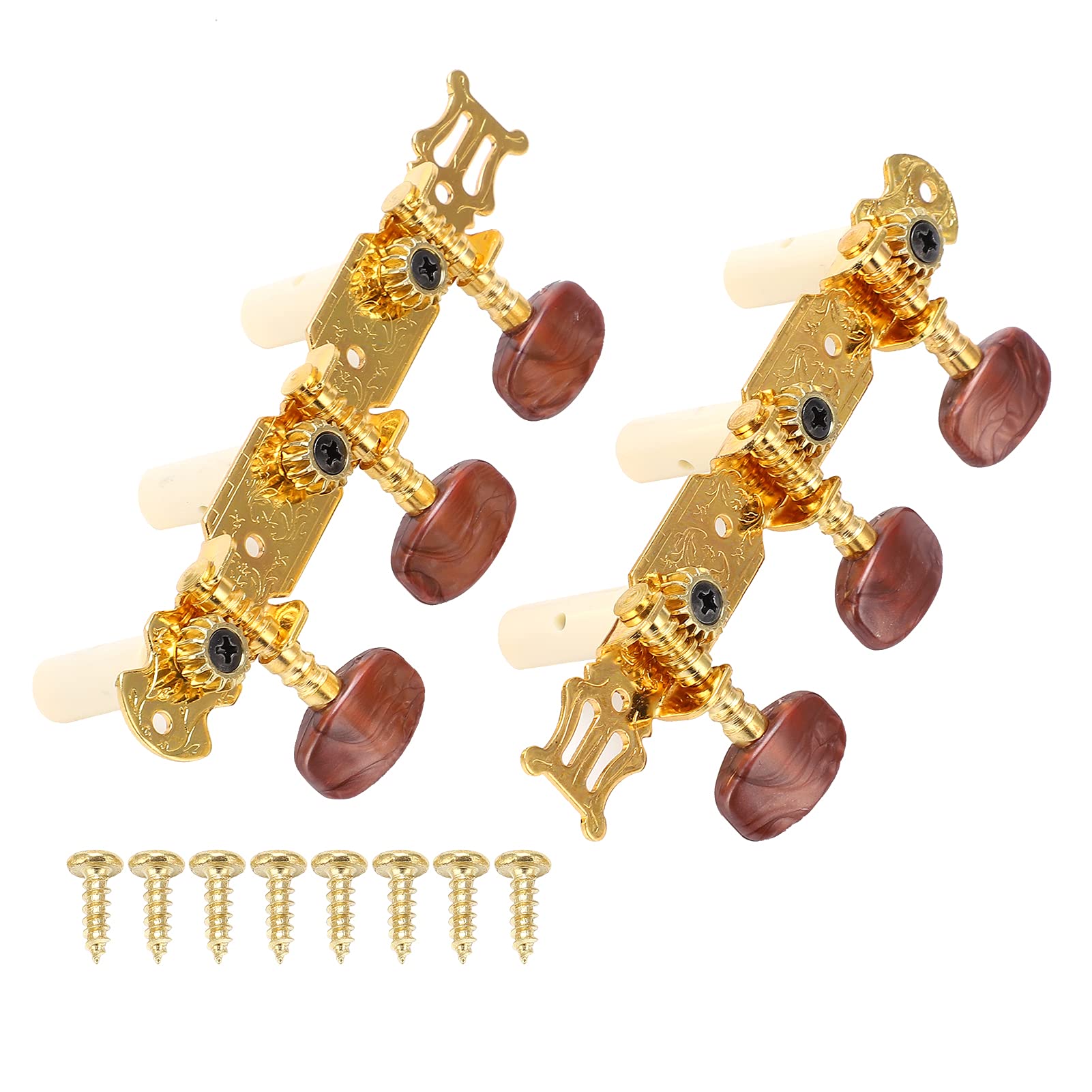 Machine Heads Tuning Pegs, Instrument Lightweight A3 Steel Plate Classical Guitar Tuning Pegs Music for Classical Guitar