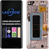 LADYSON Samsung Galaxy Note 8 LCD Screen Pink w/ Frame N9500 N950F N950U Display view 1