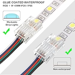 Flutesan 10 Packs Solderless LED Strip