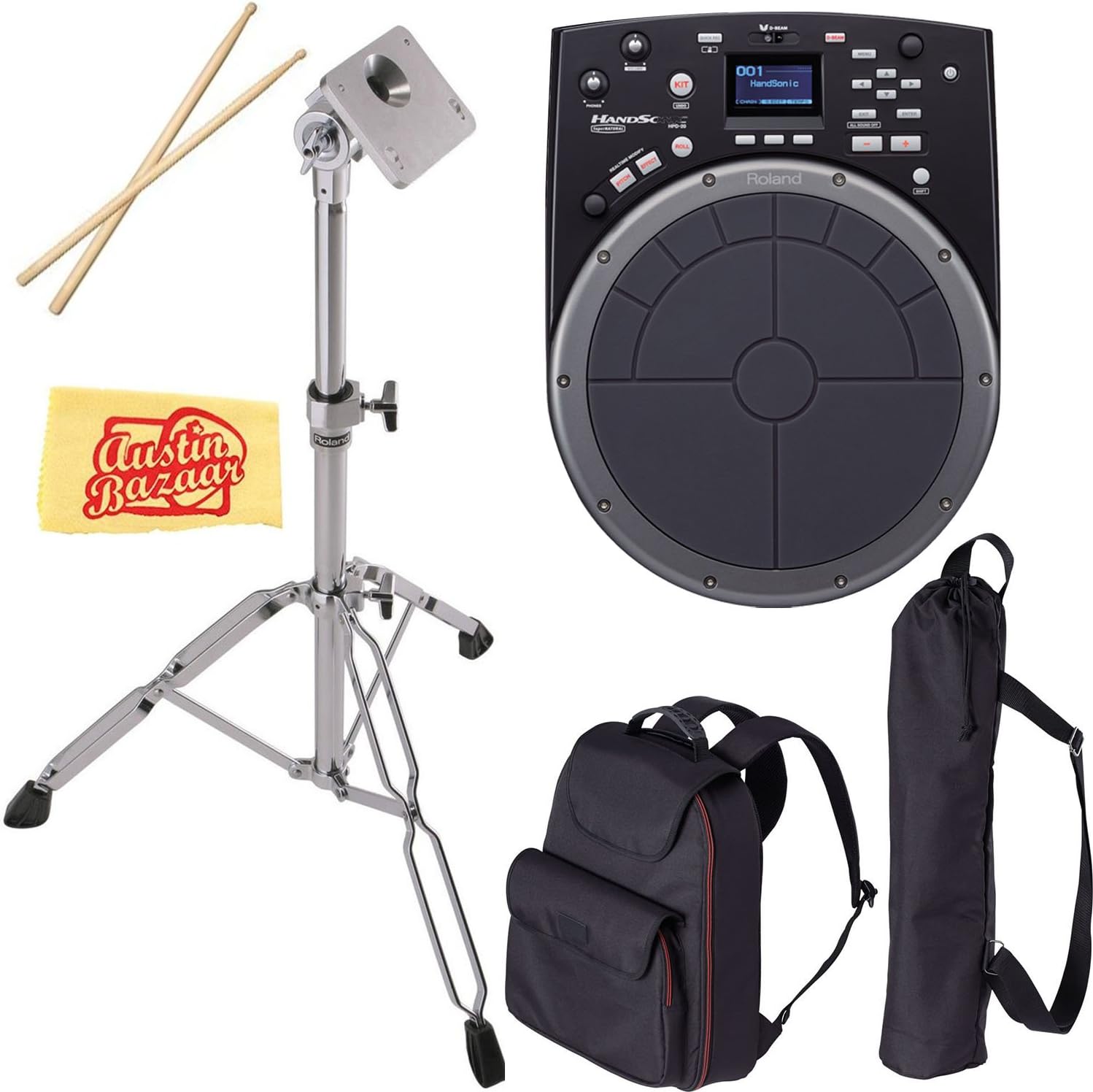 Roland HandSonic HPD20 Digital Hand Percussion Bundle with Roland CB