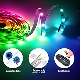 Mexllex LED Strip Lights 5m RGB Color Changing with Remote and Music Sync view 8