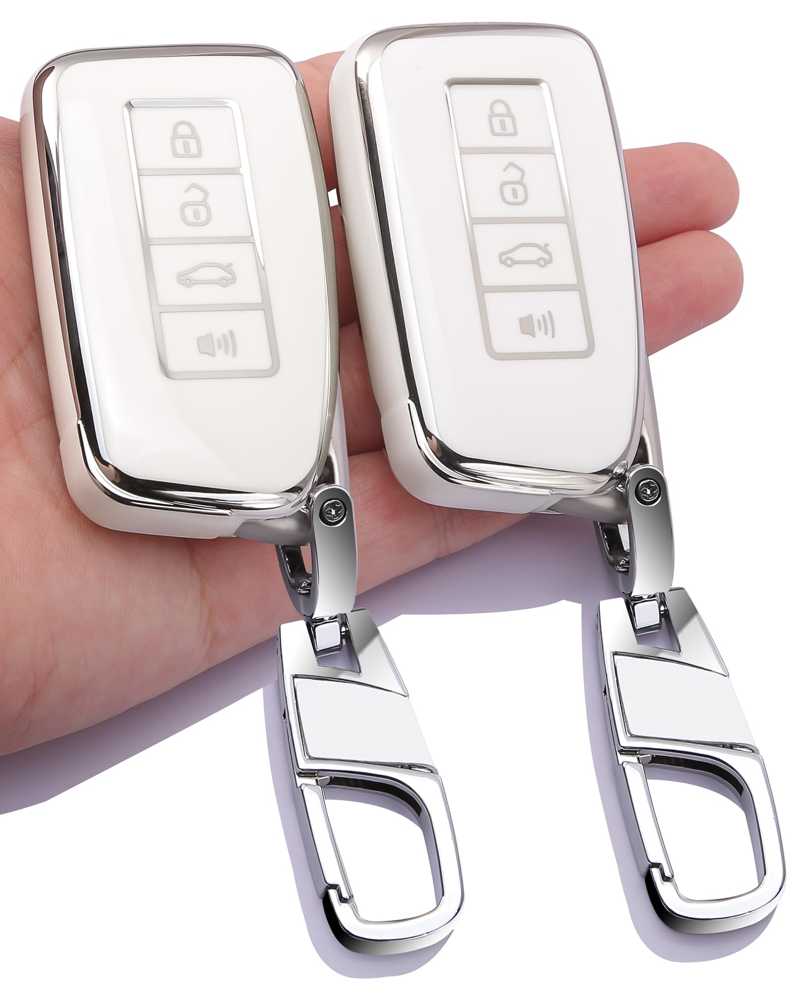 Photo 1 of 0BT59 2-Pack Keychain for Lexus Key Fob Cover 4 Buttons Key Case Fit for 2013-2022 RX NX LX is RC GS ES 200t/250/300/350L/450HL/570