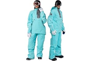 JRZHX One Piece Ski Suit Women & Men, Insulated Waterproof Snow Suits for Women & Men with Enhanced Safety Features