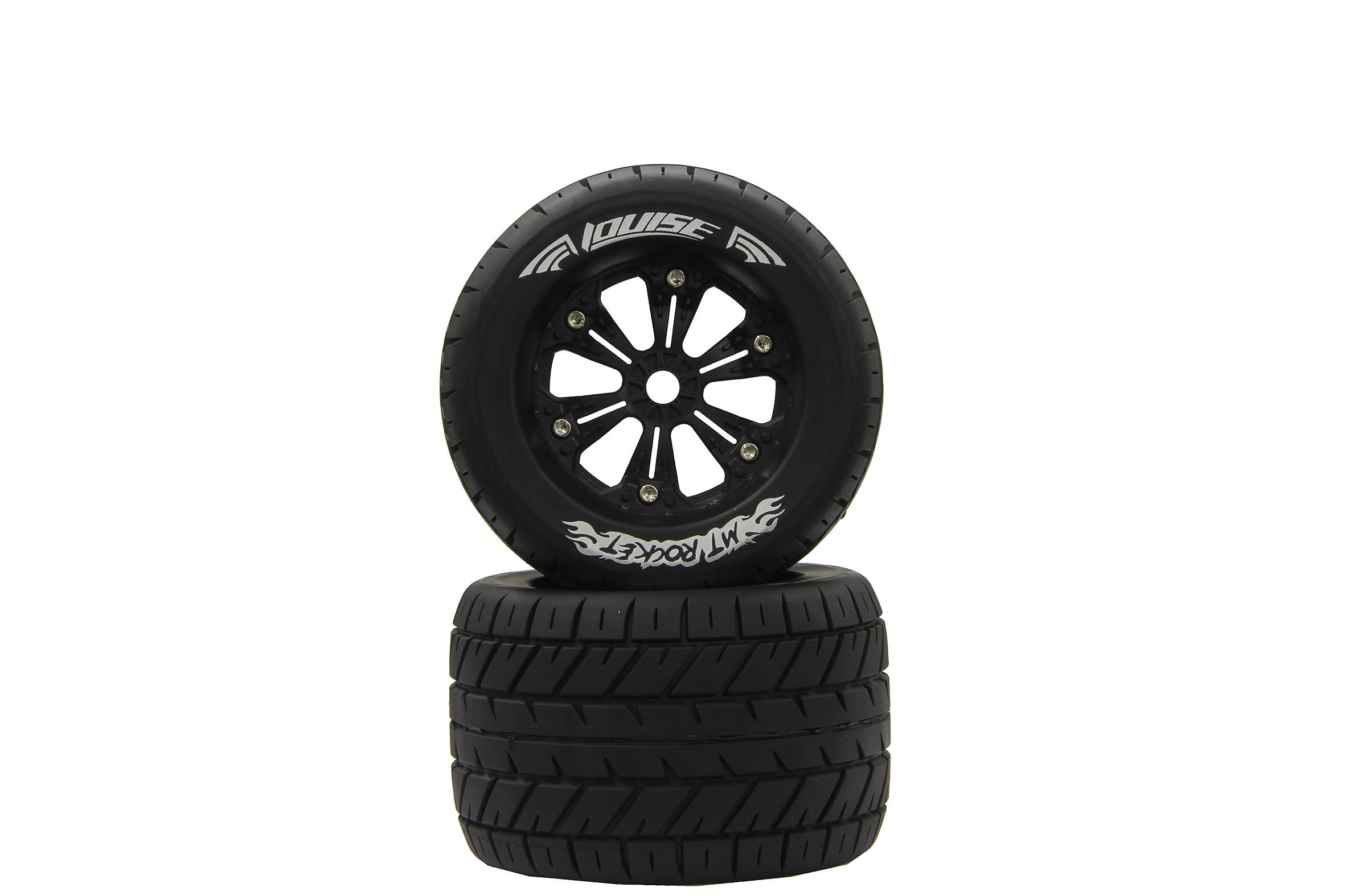 Jamara 052900 Tyre Plus Rim for 1/8 MT-Rocket Truck