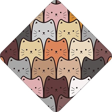 Amazon 可愛い可愛い可愛い猫の顔の絵 漫画アイコン ビニールステッカー 12 Tall ステッカー デカール 車 バイク