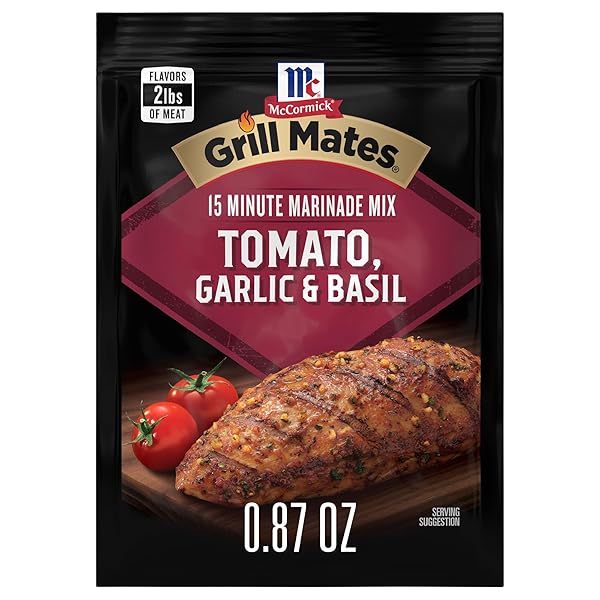 MCCORMICK GRILL MATES TOMATO, GARLIC & BASIL MARINADE...
