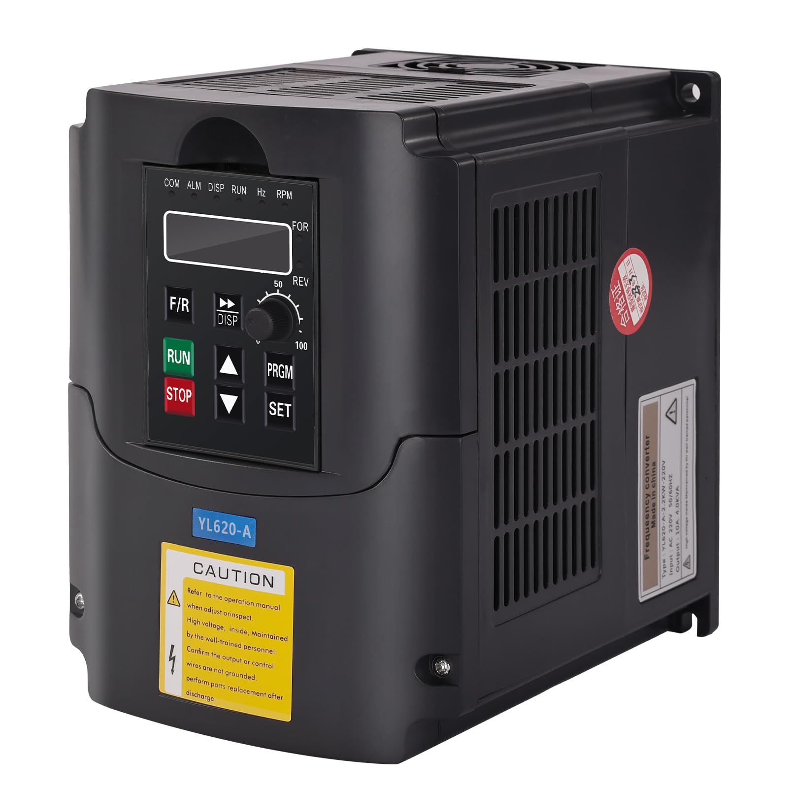 VFD 220V 2.2KW 3hp Variable Frequency Drive, craftsman168 CNC VFD Motor Variator Inverter Converter for Motor Speed Control Shaft YL Series (2.2KW, 220V)