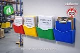Deflecto Yellow A4 Wall Mounted Document Holder Landscape view 7