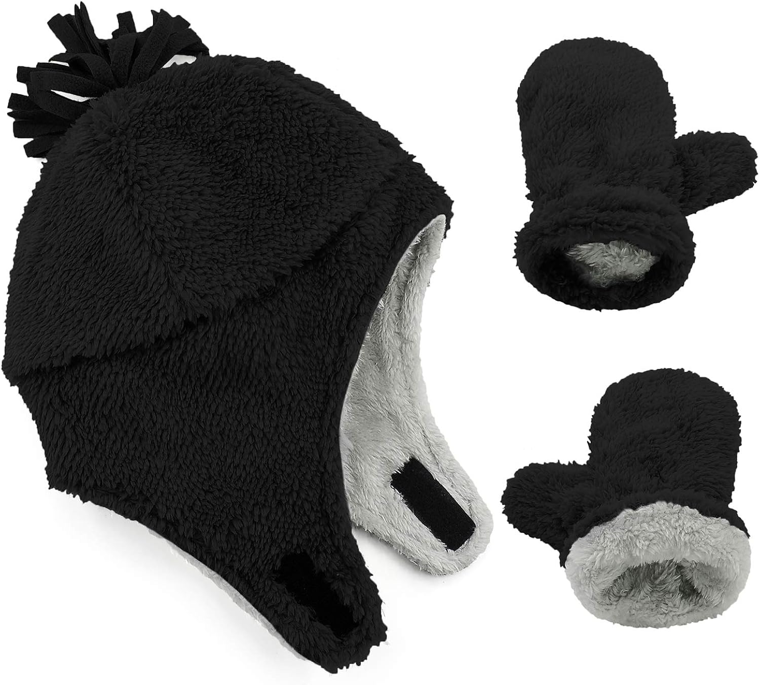 baby winter hat and mittens