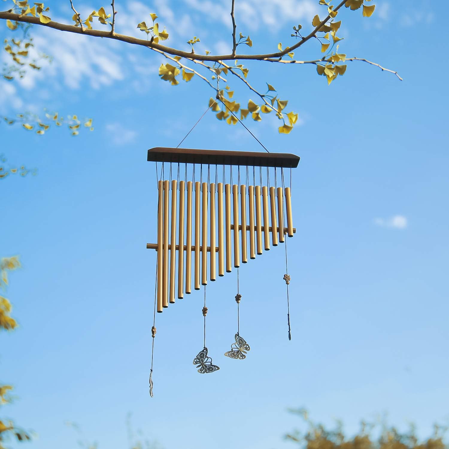 RENOOK Wind Chimes - 20 Tubes Handmade Memorial Wind Chimes, Indoor Outdoor Soothing Melodic Tones, Windows Yard Decor, Amazing Chimes, Mom's Best Gifts, Keep for Your own Patio Porch Garden Backyard : Garden & Outdoor