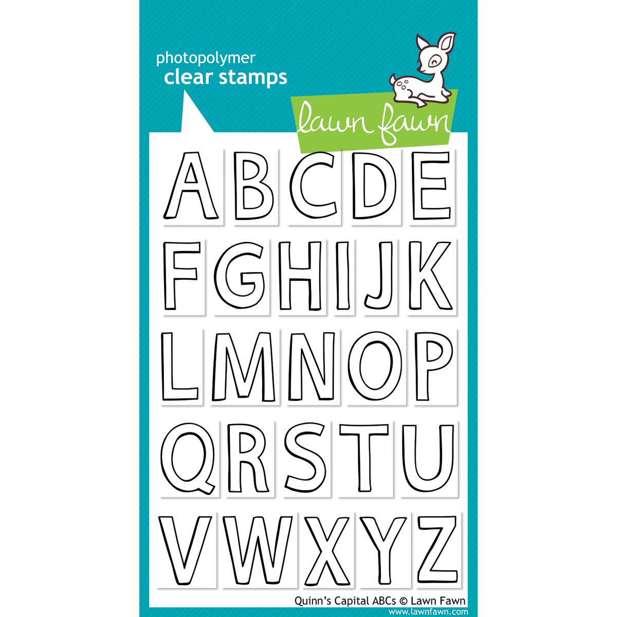 Lawn Fawn Clear Stamps 10cm x 15cm -Quinn's Capital ABCs