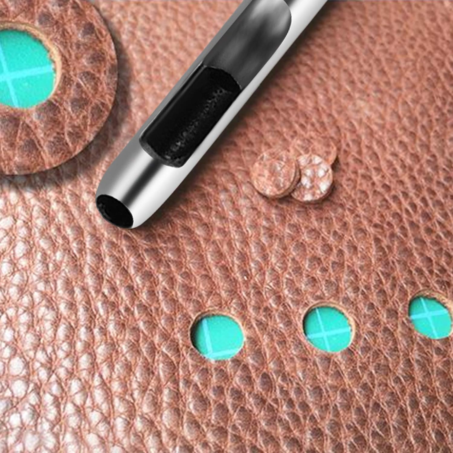 6 Pcs Leather Hole Punch (1.5mm-4mm) Hollow Punch Set，Leather Punch Tool， Leather Working Tools for Leather Watch Band, Leather, Gasket Belt, Fabric, Canvas Paper Plastics.: Industrial & Scientific