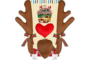 Hydencamm Reindeer Antlers for Cars Kit Nose and Tail, Car Reindeer Antlers & Nose for Car Window Roof-Top & Front Grille, Christmas Car Antlers Auto Decoration Set for Car SUV Van Truck