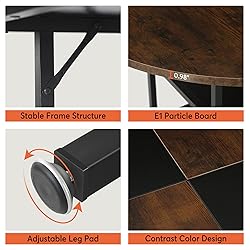 Tribesigns 47 inch Round Dining Table for 4, Wood