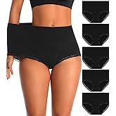 OPIBOO High Waisted Womens Cotton Underwear Tummy Control Comfortable Postpartum Panties Briefs