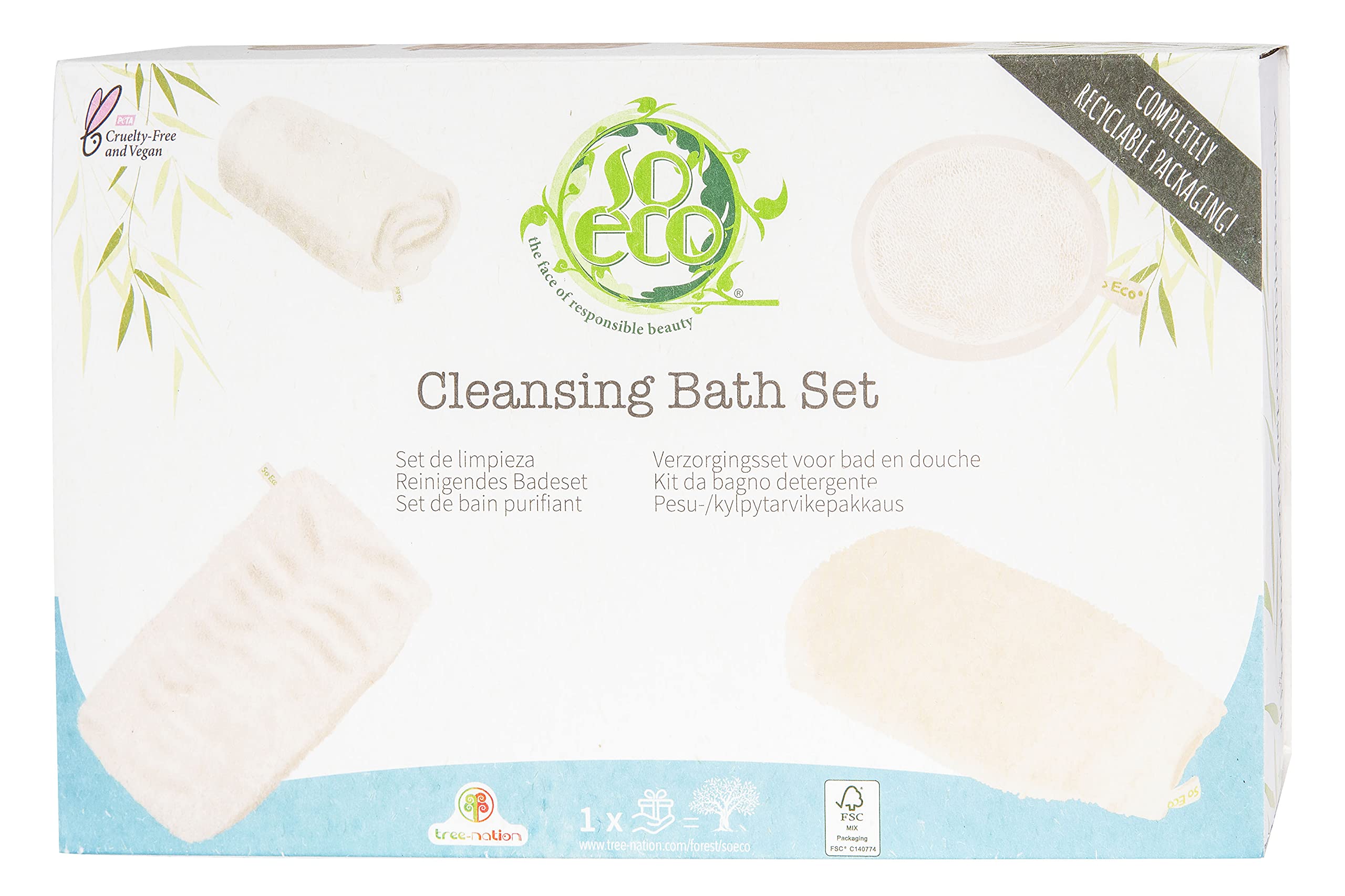 So Eco Cleansing Bath Set Pink One Size
