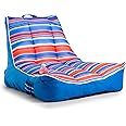 Big Joe Captain's Float No Inflation Needed Pool Lounger, Double Sided Mesh, Quick Draining Fabric