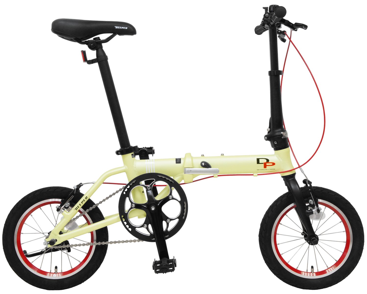 折り畳み自転車 通勤用 持ち運びに便利な輪行キャリングバッグ付き アルミフレーム Deeper ディーパー 通学用 Dfb 140 14インチ Jis耐振動試験合格フレーム採用 超軽量モデル B077m7thznホワイト Wh 折りたたみ自転車 21特集 Rumble Media