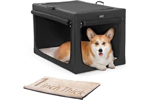 Petsfit Indoor/Outdoor Soft Portable and Foldable Travel Pet Crate/Cage…