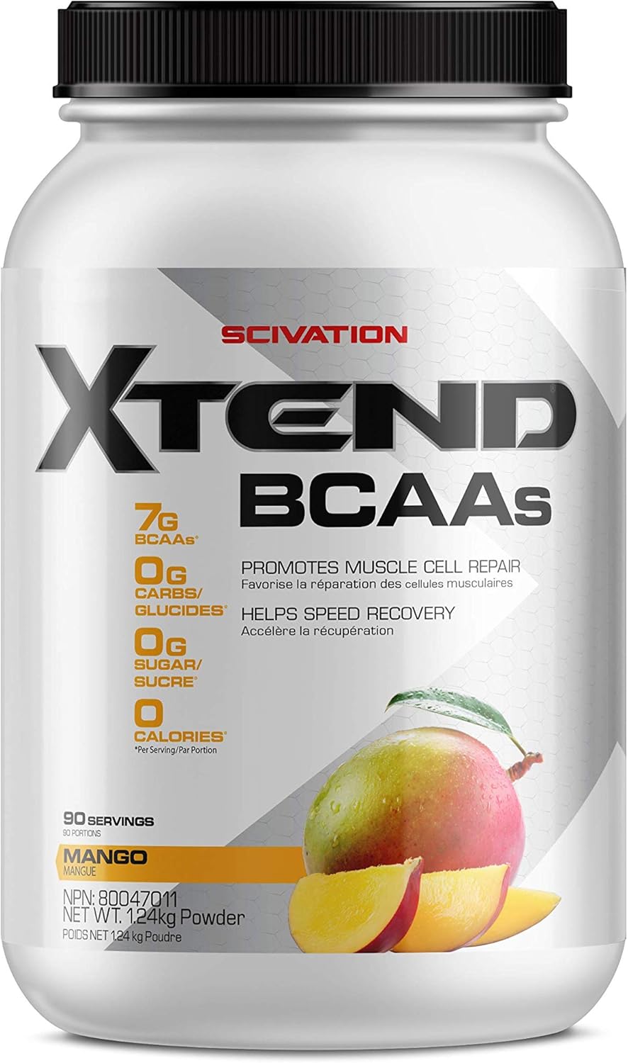 XTEND Original BCAA Powder Mango Sugar Free Post Workout Muscle