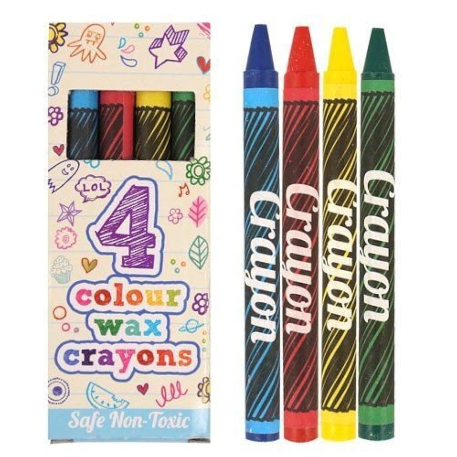 Henbrandt Mini Wax Crayon Packs - Party Favours / Loot Bag Fillers / Lucky Dip Prizes / Classroom Rewards (15 packs)