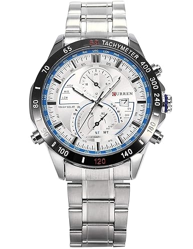 Analog White Dial Mens Watch-CUR040