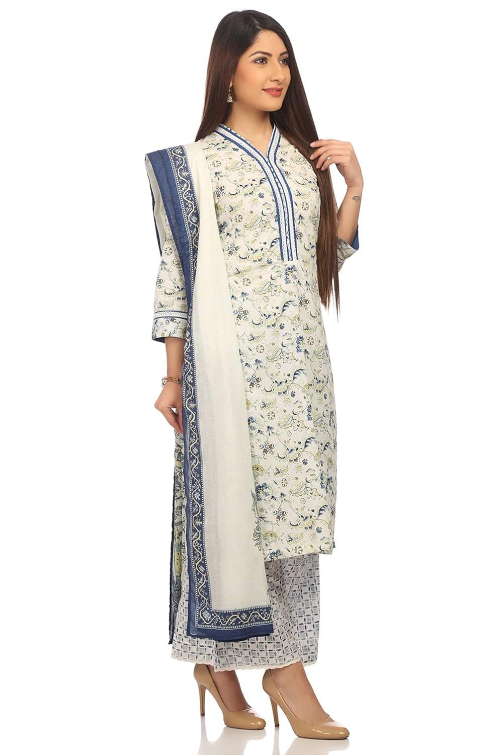 biba women's straight salwar suit