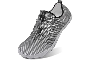 L-RUN Barefoot Water Shoes Women Mens Aqua Sock Athletic Hiking Water Sports Shoes for Swim Beach Pool Sand Diving Walking