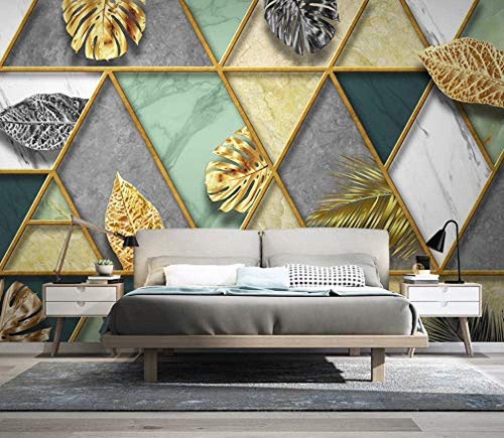 XHXI Wallpaper 3D Geometric Shape DIY Living Room Bedroom