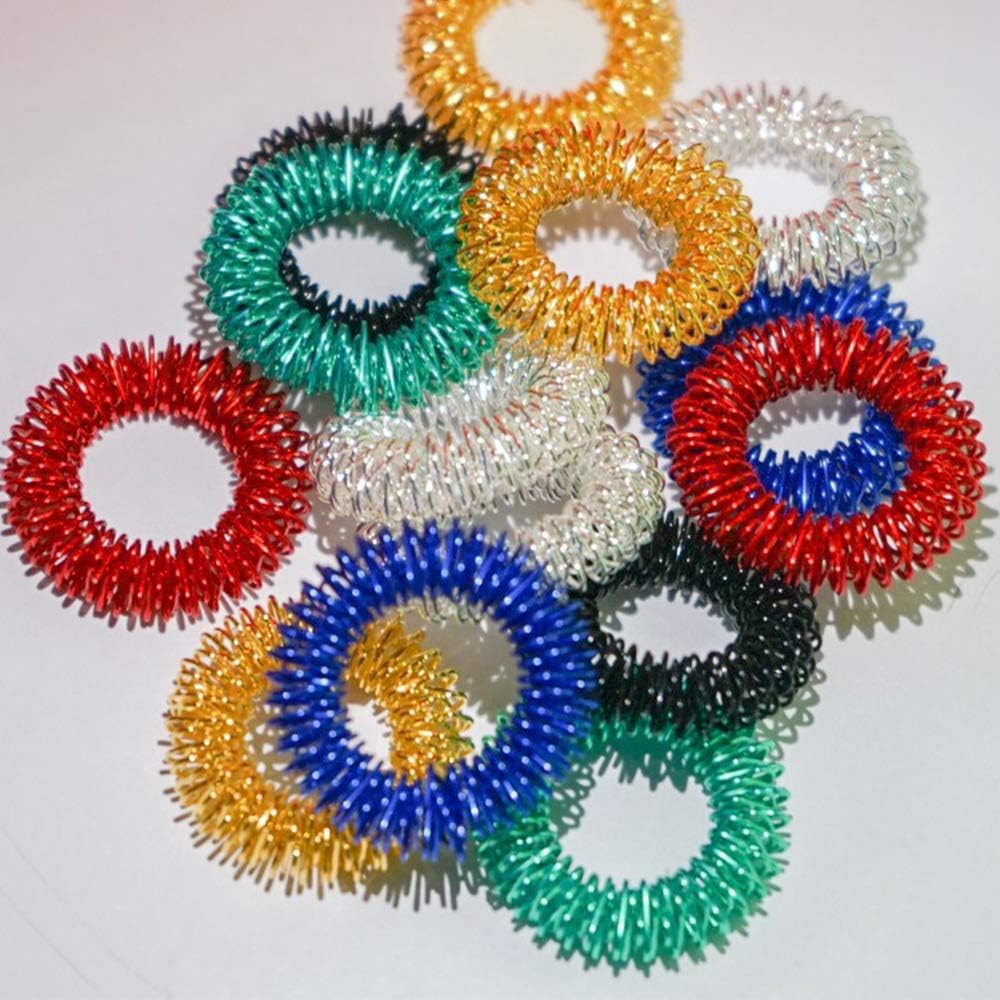 rolling rings sensory toy