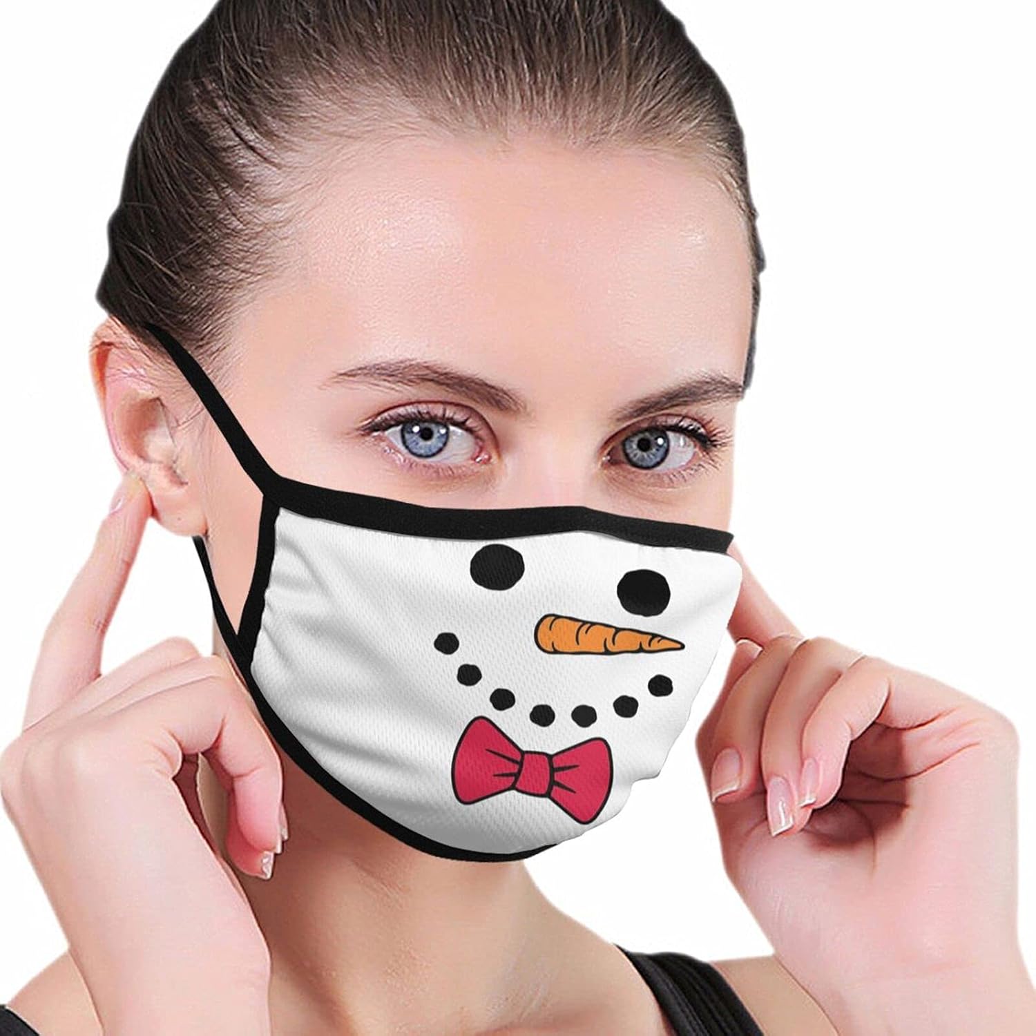 Snowman Face Boy Face Mask Bandana Washable Reusable with