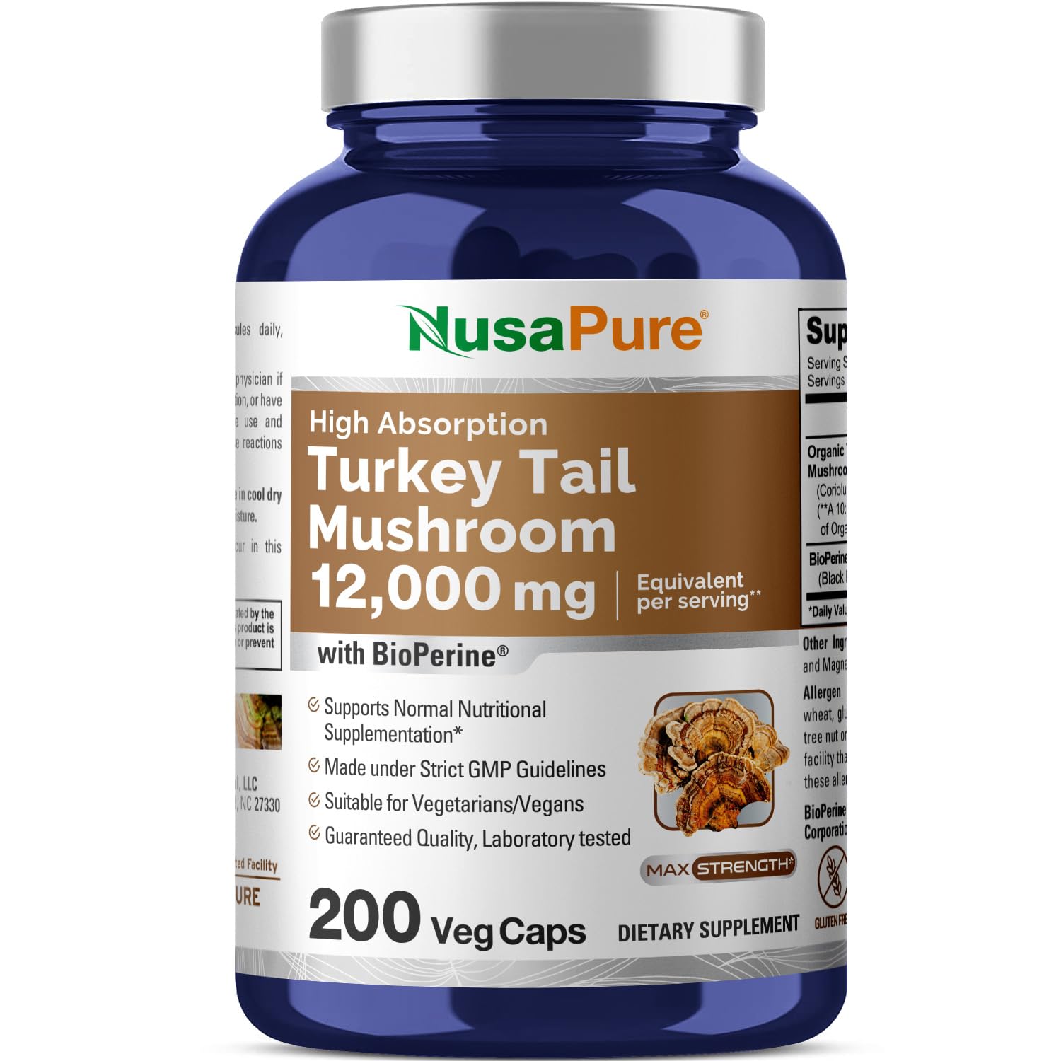 Turkey Tail Mushroom 12,000 mg