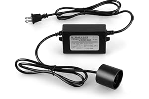 100-120V 55W Electronic Ballast for 12GPM UV Water Sterilizer, 4-Prong Lamp Connection with Indicator Lights