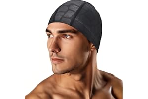 Kinwor Swim Cap for Men Women Adult, High Stretch Fabric Swim Cap, Swimming Caps Non-Waterproof