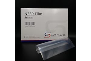 Siraya Tech 2 Pcs NFEP Film - A4 Size (210 X 297mm) Better Durability Fewer Layer Lines Accurate Print Results Great for Resin Printing Better Performance Over FEP for LCD DLP 3D Printers