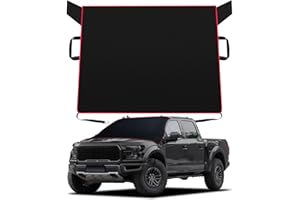 Migaven Heavy Duty All Weather Windshield Cover for Ice and Snow, Waterproof 2mm EVA Fabric Windshield Frost Cover for Heavy Duty Pickup Truck, MPV, Van (Extra-Large Size)