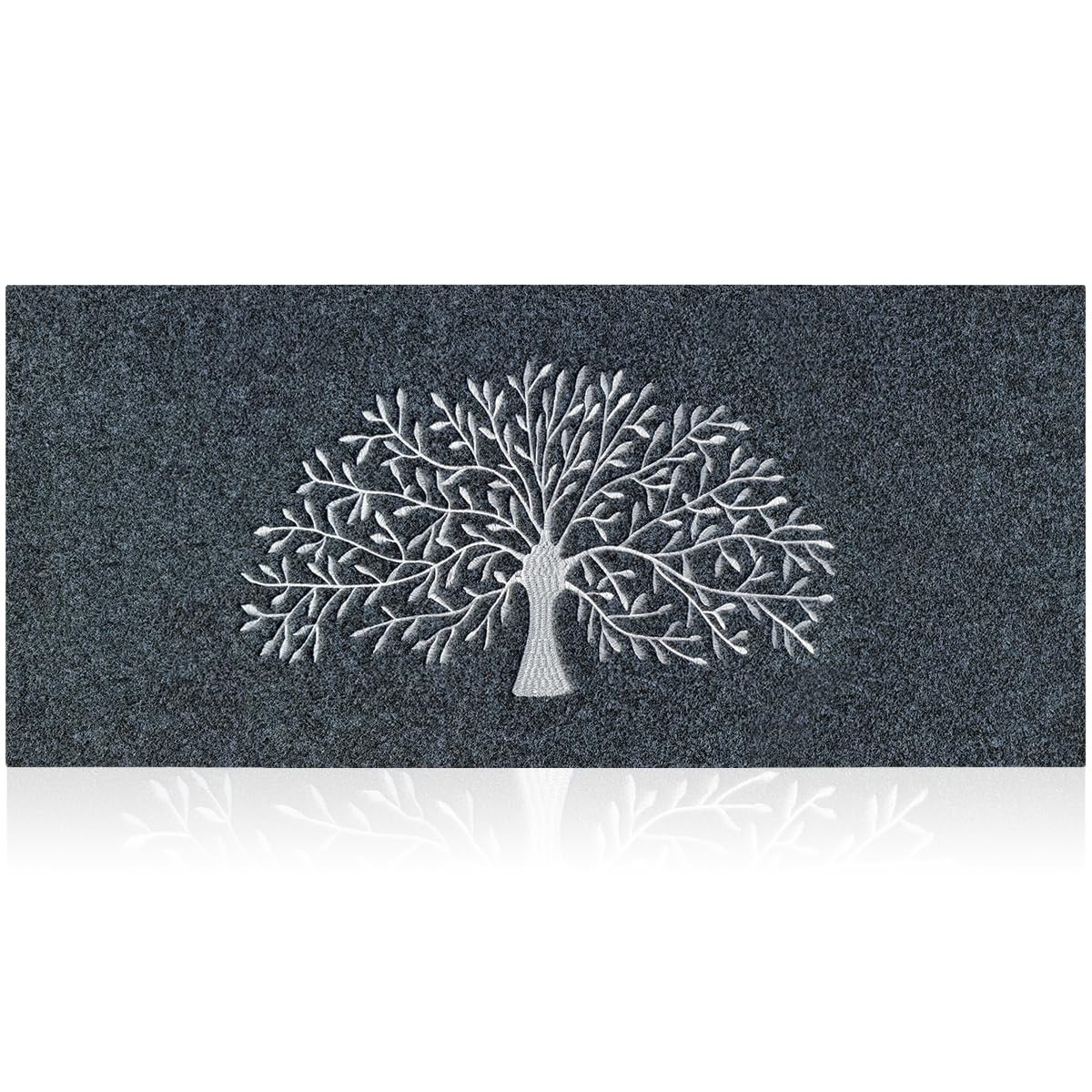 AOAOPQ Welcome Doormat Non Slip Door Mats Indoor Entryway Rugs Front Door Mat Front Indoor 45 x 120 cm Grey Door Mat for New Home Housewarming Celebration Easter Gift
